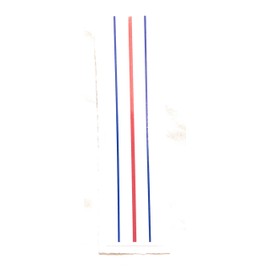 Sticker for golf putter, 3 lines alignment (triple track) (Red and Blue, 2 pack)