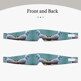Cartoon Pigeon 4 Print Men Women Sleep Eye and Ear Muffs Mask Travel Yoga Meditation and Night Sleep