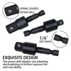 17Pcs Flexible Drill Bit Extension, Include 3Pcs Rotatable Socket Adapter