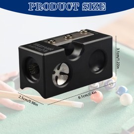 Cllevghy 8 in 1 Pool Cue Tip Shaper, 8 in 1 Billiard Cue Tips Tool, Billiard Accessories Trimmer, Billiard Cue Repair Tool for Repair and Shaping Cue Tips (Resin Material)