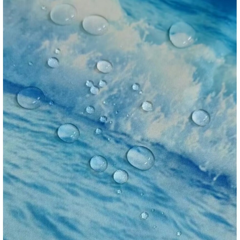 goodbath Extra Long Shower Curtain 200cm drop,Ocean Beach Seaside Sunset