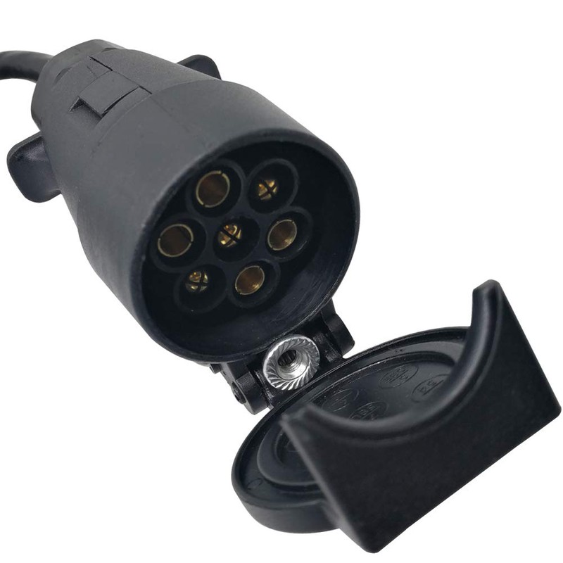 CARROFIX US Vehicle 4-Way Flat Plug to European 7-Way Round