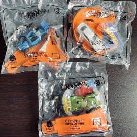 Hot Wheels McDonald’s 2019 Toys Set of 3 Cars & Ramps #3 #4 #8 New Sealed Bundle