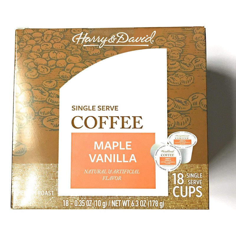 Harry & David Maple Flavored Coffee - 18 Single Serve