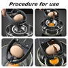 Egg White Separator,Kitchen Gadget Cooking,Liquid Egg Separator with Whisk,Egg Opener,Baker