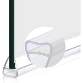 Gump's grocery U Shape Bathroom Seal, Transparent Shower Screen Seal, 3m (12mm)