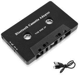 Vegena Cassette Adapter for Car Radio, Car Cassette Adapter, Cassette Player Adapter, Car Audio Cassette to Aux Adapter, Wireless Cassette Tape for Mobile Phones, Tablets, Car Radios, MP3 Players