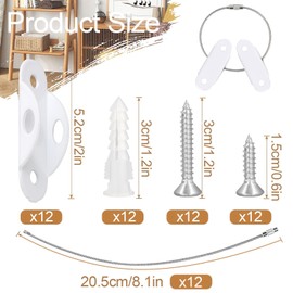MMSZHL Anclajes para Muebles 6 Juegos, Correas de Seguridad Muebles Metal, 400 Libras Resistente a Los Terremotos Anclaje de Pared, Armario Antivuelco, para Evitar Caídas, para Seguridad Infanti (Negro)