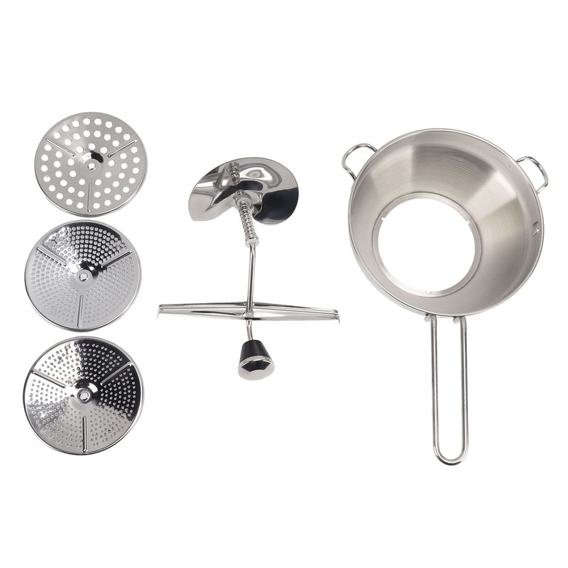 Rotary Food Mill with 3 Interchangeable Disks, Easy to Use