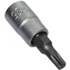Aerzetix: T25 Torx screwdriver bit on 1/4" square drive socket.