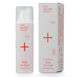 i+m Daily UV Fluid SPF 50 - Invisible Finish & Moisturiser by Ceramide + Ectoin - Mineral Sun Protection Serum Face - Makeup Base, Fragrance-Free - Vegan, Natural Cosmetics