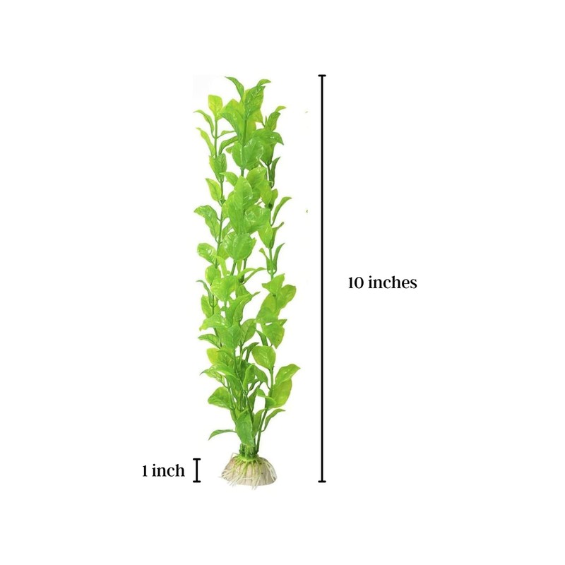 SunGrow Plastic Aquarium Plant Set, Resin Aquarium Decor, Tall Artificial