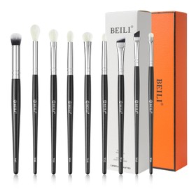 BEILI 9pcs Makeup Brush Set Professional Makeup Brush Foundation Powder Concealer Eyebrow Eyeshadow Contour Eyeliner Eye Blending Brush
