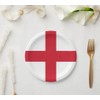 SHATCHI 20Pcs England Paper Plates St George Party Supplies for