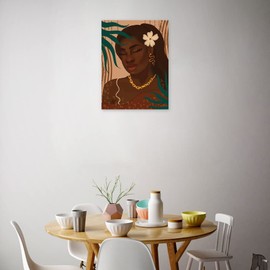 Fine Art Canvas Wondrefully Made Canvas Wall Decor by Artist Princella Seripenah for Living Room, Bedroom, Bathroom, Kitchen, Office, Bar, Dining & Guest Room - Ready to Hang - 15 in x 20 in