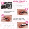 DIY Eyelash Extensions Set, Fluffy Volume Eyelashes, Individual False Eyelash