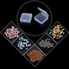 SATINIOR 12 Pack Clear Plastic Beads Storage Containers Box with