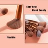 Professional 13 Piece Foundation Concealer Brush Set with Storage Bag