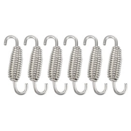 A ABSOPRO 6 Piece Exhaust Spring Exhaust Springs Motorcycle Stainless Steel Silencer Exhaust Pipe Springs 55 mm