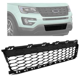 HECASA Front Bumper Lower Grille Grill Compatible with 2016-2017 Ford Explorer 2016-2019 Ford Police Interceptor Utility Replacement for FB5Z17K945AA Black PP
