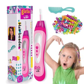 Asheyya Hair Braiding Kit for Girls, Hair Braider for DIY Hair Accessories Beads Age 5-10 Years Old Girls