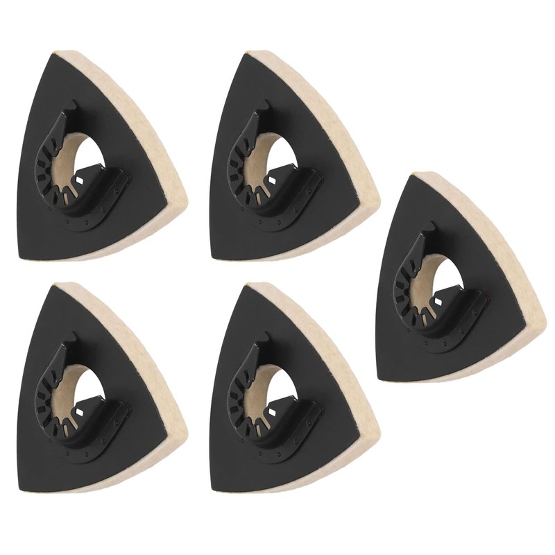 5 Pieces Wool Polishing Pad, Oscillating Polishing Pad with Alloy