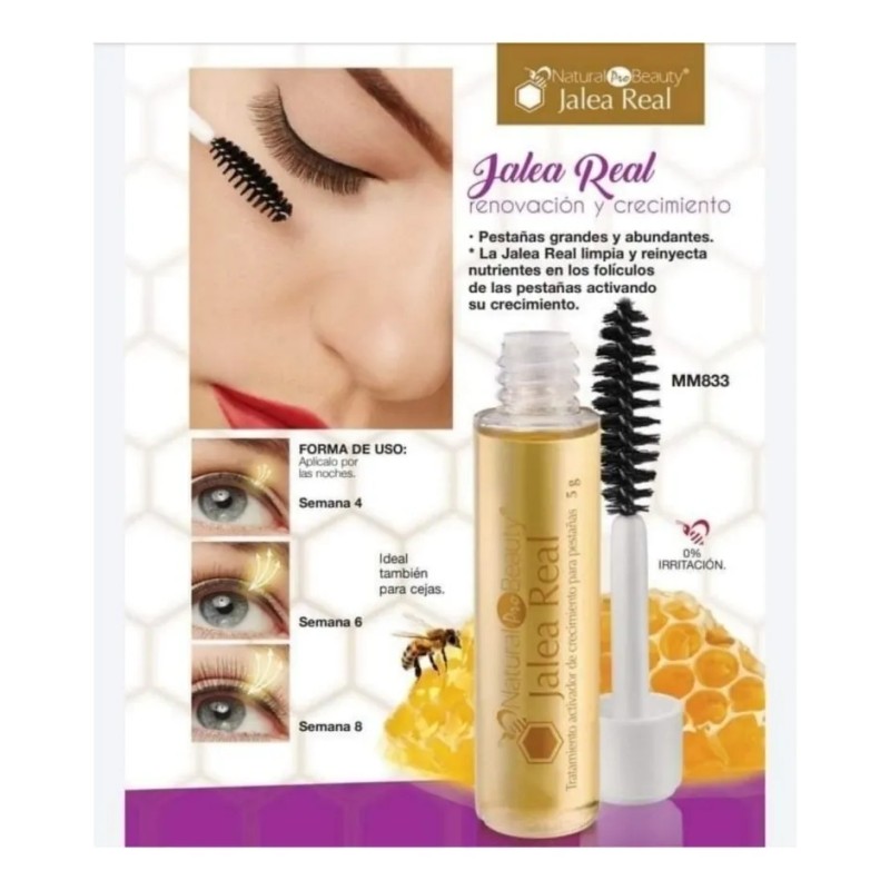 Suero Pestañas Y Cejas Activador Crecimiento Jalea Real