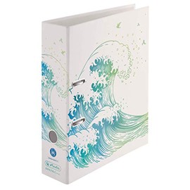herlitz Max.file 50033393 Folder A4 8 cm Green Line Wave Design Pack of 1