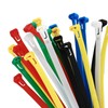 100 Pcs Reusable Red, Green, Blue, Yellow, Black, White Cable