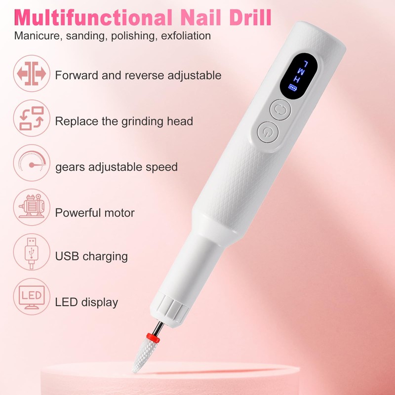 Brencco Professional Cordless Nail Drill Bit