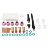 38Pcs TIG Welding Accessory Set Ceramic Nozzle Glass Cup Connector