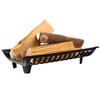 AGTEK 24 inch Fireplace Log Grate Heavy Duty Solid Steel