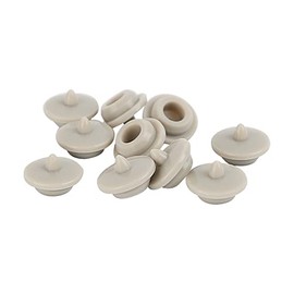 MEASUREMAN Paquete de 10 tapones de sellado de aceite de silicona gris, tapa de aceite de goma para medidor de presión relleno de líquido