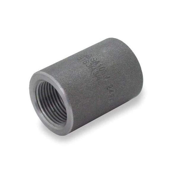 Zoro Select 1Mna3 Fnpt, Black Forged Steel Coupling, Class 3000