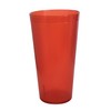 Party Outlaw Orange Plastic Cup Tumblers 6 Pc 20oz Lightweight,