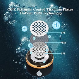 Hydrogen Water Bottle, Portable 380ml Hydrogen Water Bottle Generator, USB Portable Hydrogen Water Maker Machine for Office Travel