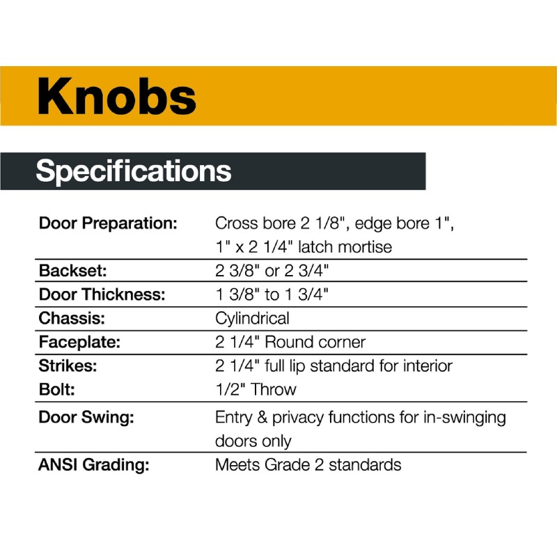 BRINKS - Stafford Indoor Passage Hall Closet Door Knob Set,