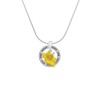 Delight Jewelry Silvertone Yellow Hibiscus Flower - Silvertone Keep Him