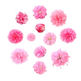 PET SHOW 12pcs Dog Collar Bows and Flowers Attachment for Girls Puppies Cats Female Small Medium Dogs Collars Embellishment Decor for Wedding Birthday Parties Grooming Pet Collar Accessories