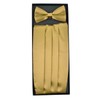 Moda Di Raza Gold Bow Tie and Cummerbund, Tuxedo Suit,