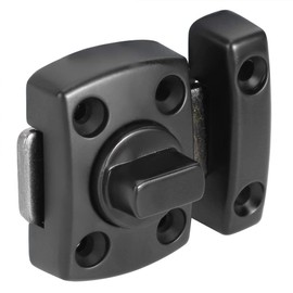 Fdit Pestillo de Puerta, Protector de Seguridad Grueso para el hogar, pestillo de Perno de aleación de Zinc antirrobo para Puerta, Ventana, gabinete, Negro para Puertas de Madera, Puertas correderas