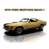 1970 Ford Mustang Mach 1 NEW Metal Sign: Original Look in Gold & Black