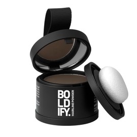 BOLDIFY Polvo de línea capilar (marrón medio) a prueba de manchas instantáneas, fórmula de 48 horas que se bloquea para cabello de cuerpo completo y b