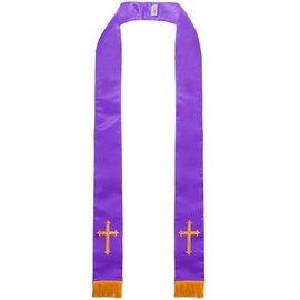 GGS Unisex Adults Clergy Stole Purple