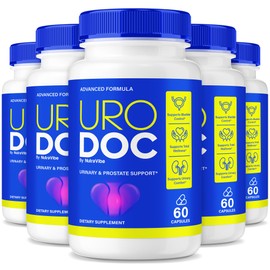 (5 Pack) Uro Doc – Premium UroDoc Prostate Support Formula with a Clean, Potent Blend for Urinary Flow and Bladder Comfort | Easy-to-Swallow Daily Capsules for Men’s Wellness as You Age (300 Capsules)