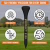 ParFact Golf Tees Wooden | Pack of 30 | Durable