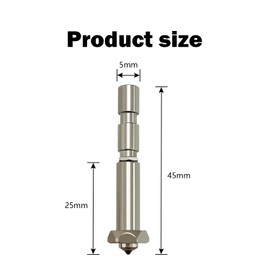 HzdaDeve 0.4 mm Integrated Hardened Steel Nozzles for Kobra 3 Max Combo Quick-Swap High Flow High Speed Throat Pipe Nozzles Print Head Extruder Kit Hot End for Anycubic Kobra 3 Max Combo Printer