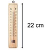 Wooden Wall-Mounted Garden Thermometer | Indoor & Outdoor Patio Thermometer