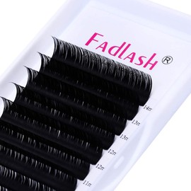 Individual Classic 1:1 Eyelash Extension 0.20 mm CC Curl Mix 8-14 mm Eyelashes Professional Classic Individual Eyelash Extension Black Natural
