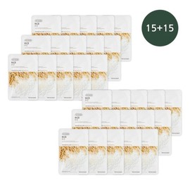 15+15 1 pack a day plan The Face Shop ground rice mask sheet 20g / 15+15 1일1팩 기획 더페이스샵 갈아만든 쌀 마스크시트 20g